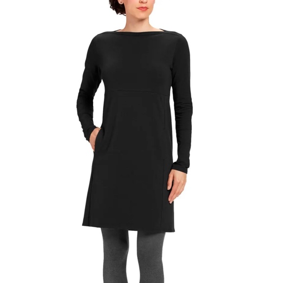 Nau black Elementerry boatneck dress - EUC - Picture 1 of 11